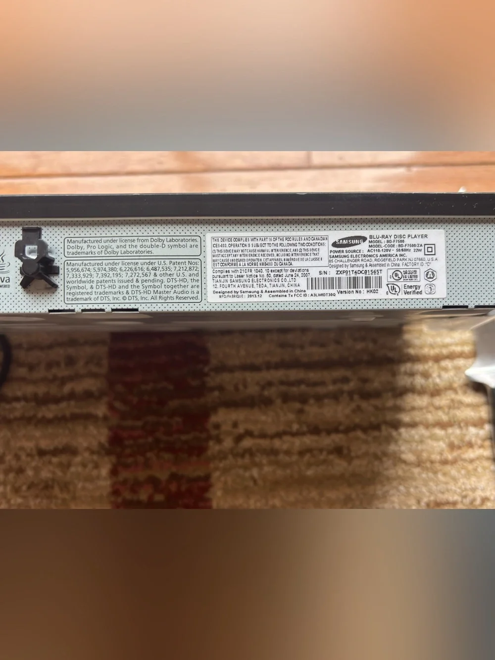 Samsung bd f7500